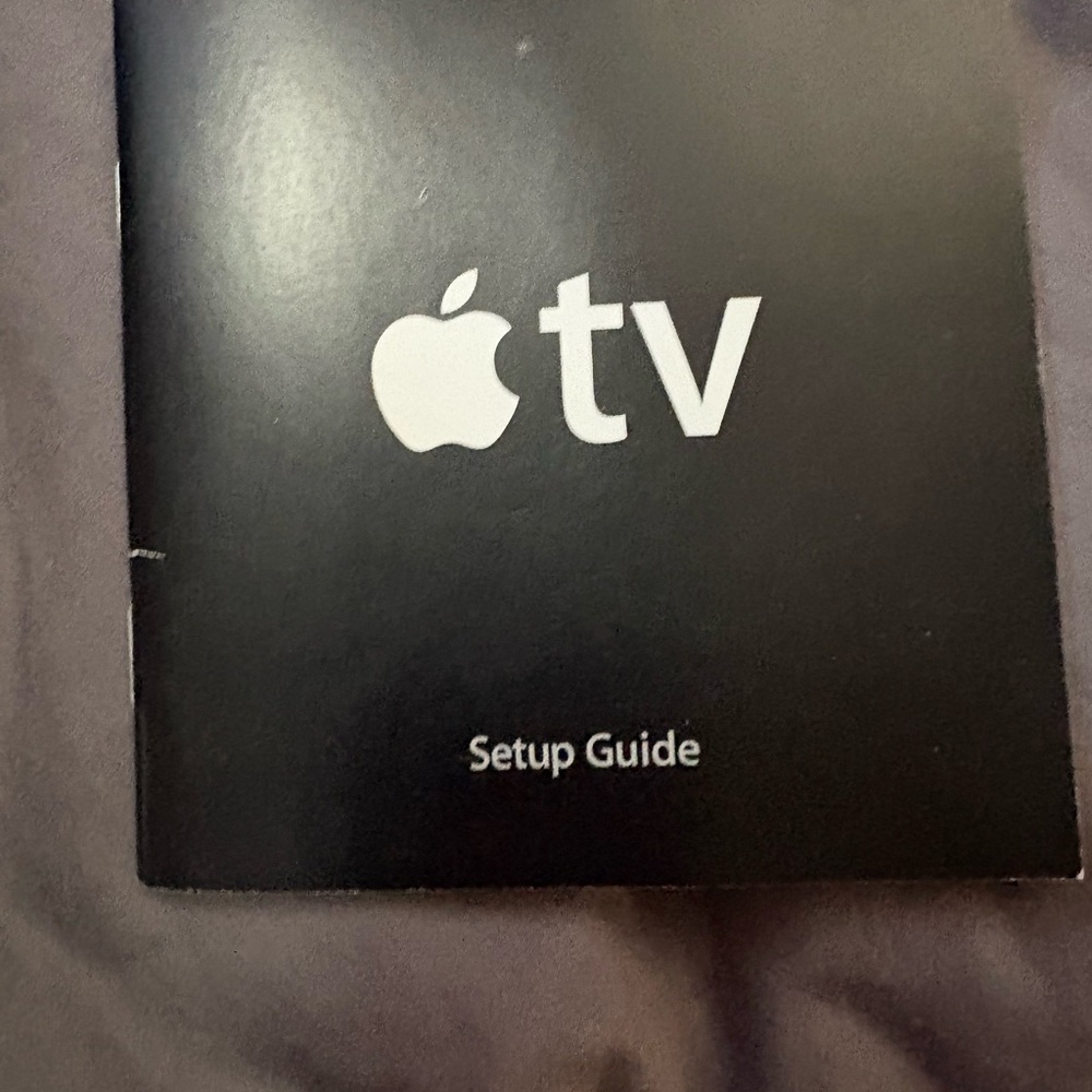 Apple TV Setup Guide - Black